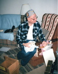 Dad with his V.F.W. Cap on
